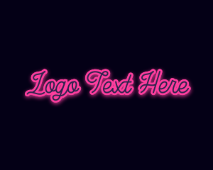 Light Glow Script logo