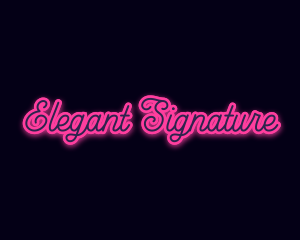 Light Glow Script logo design