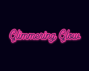 Light Glow Script logo design