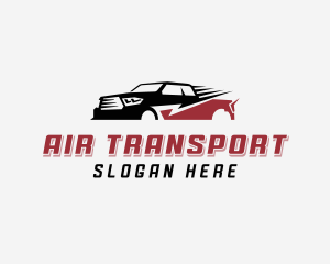 Transport Pickup Truck logo design