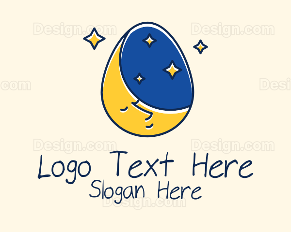 Bedtime Story Egg Logo