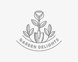 Shovel Yard Gardening logo design