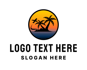 Sunset Island Plane Trip logo