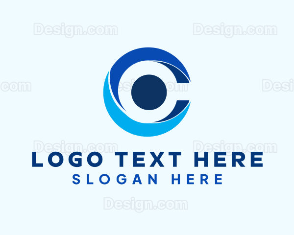 Digital Letter C Logo