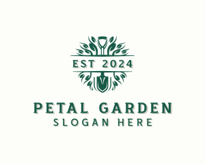 Landscaping Shovel Planting logo design