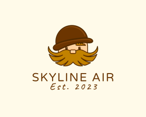 Hairy Moustache Guy logo