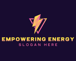 Electricity Voltage Power logo design