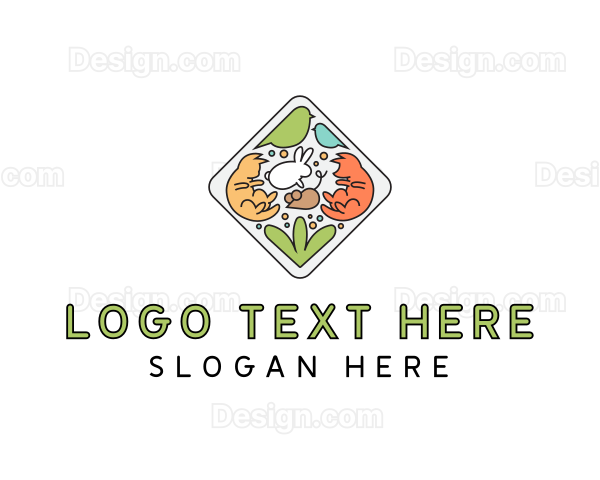 Colorful Animal Emblem Logo