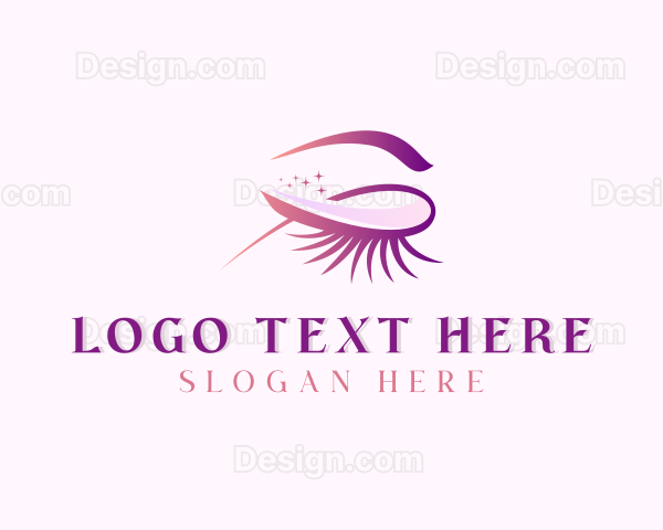 Beauty Makeup Eyelashes Logo