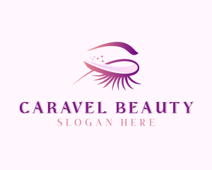 Beauty Makeup Eyelashes  logo design