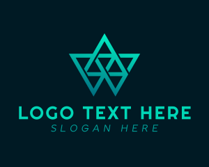 Edgy - Modern Geometric Triangles logo design