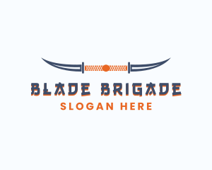 Knife Blade Horns logo design