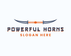 Knife Blade Horns logo design