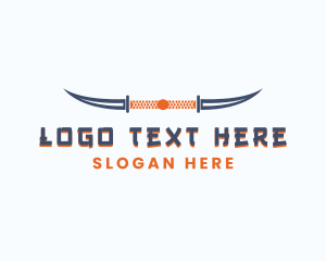 Horn - Knife Blade Horns logo design