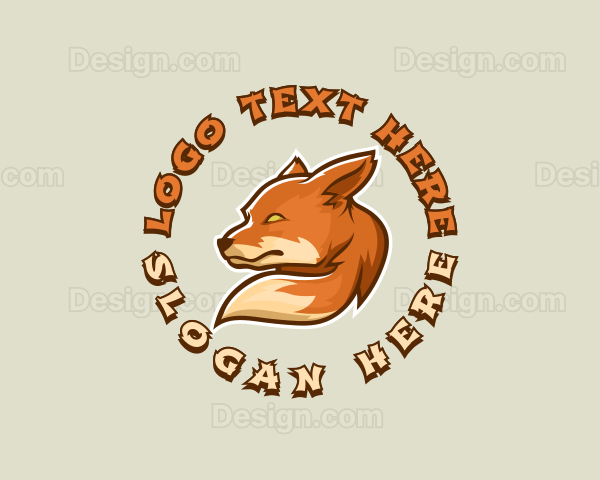 Wild Fox Dog Logo