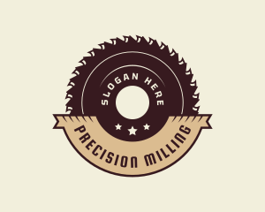 Circular Saw Woodwork logo design