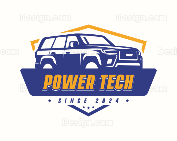 SUV Car Transport Logo
