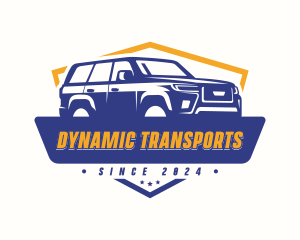 SUV Car Transport logo design