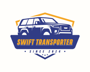 SUV Car Transport logo design