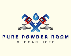 Plumbing Wrench Repair logo design