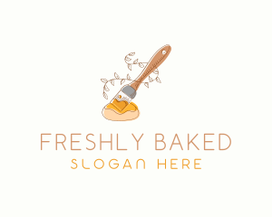 Pastry Brush Baking Patisserie logo design