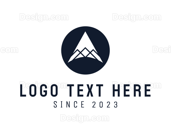 Minimalist Mountain Peak Logo