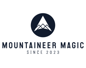 Minimalist Mountain Peak logo design