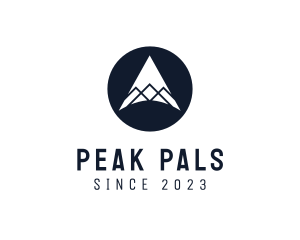 Minimalist Mountain Peak logo design