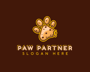 Paw Cookie Chocolate logo design