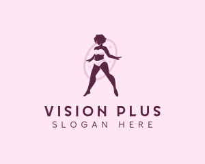 Woman Plus Size Lingerie logo design