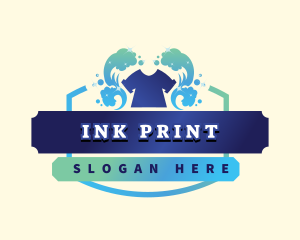 Wave Print Shirt logo design