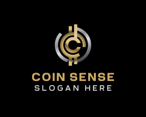 Crypto Coin Currency logo design