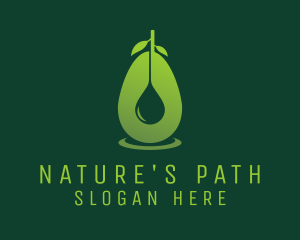 Natural Avocado Oil logo design