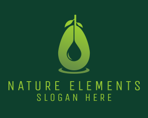 Natural Avocado Oil logo design