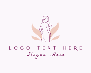 Nude Woman Body Aesthetic logo