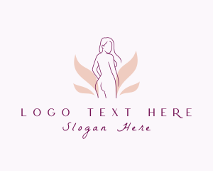 Nude Woman Body Aesthetic Logo