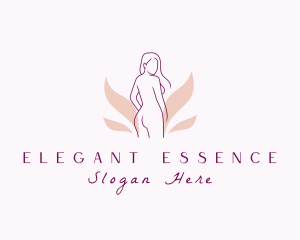 Nude Woman Body Aesthetic logo design