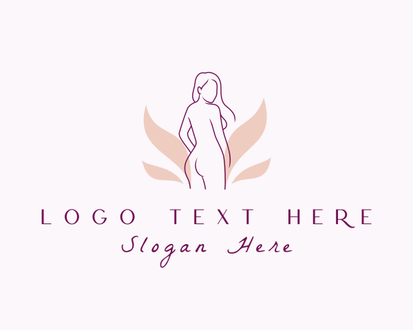 Nude Woman Body Aesthetic logo