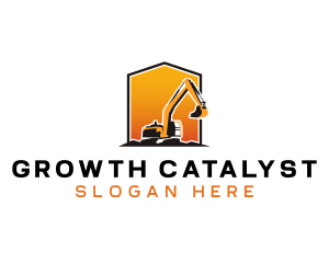 Excavator Digger Machinery Logo