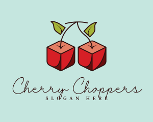 Cherry Cube Candy logo design