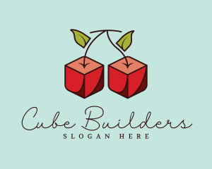 Cherry Cube Candy logo design