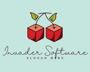 Cherry Cube Candy logo design