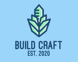 Crystal Building Construction logo design