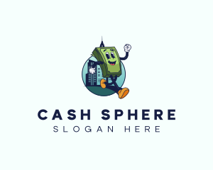Cartoon Money Cash logo