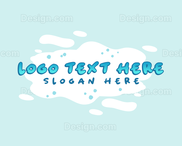 Quirky Water Blob Logo