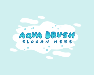 Quirky Water Blob logo design