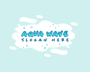 Quirky Water Blob logo design