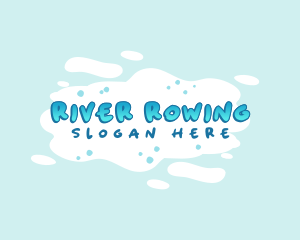 Quirky Water Blob logo design