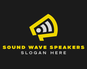 Yellow Megaphone Broadcast logo design