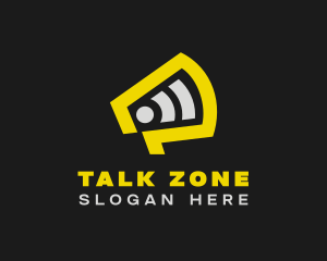 Yellow Megaphone Broadcast logo design